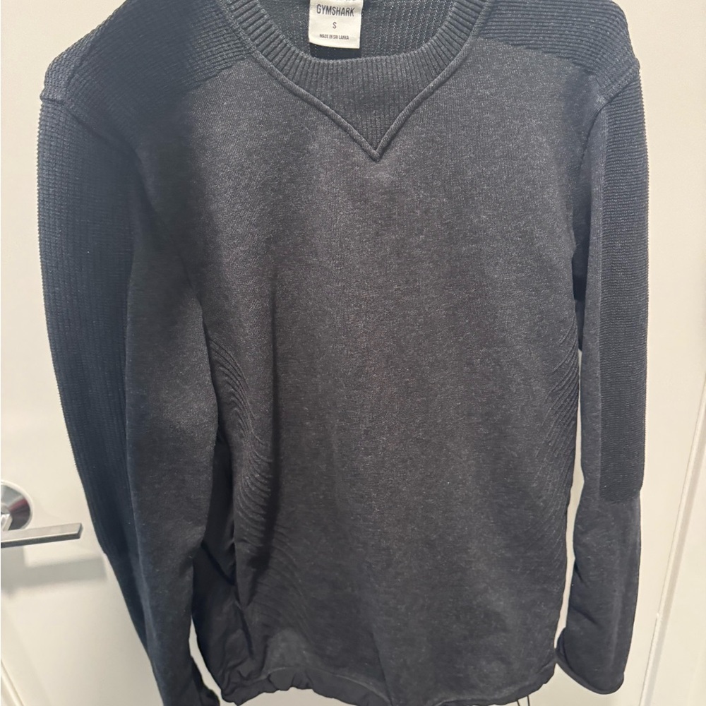Gymshark Gray Crewneck Sweater with Soft Fabric and Classic Fit